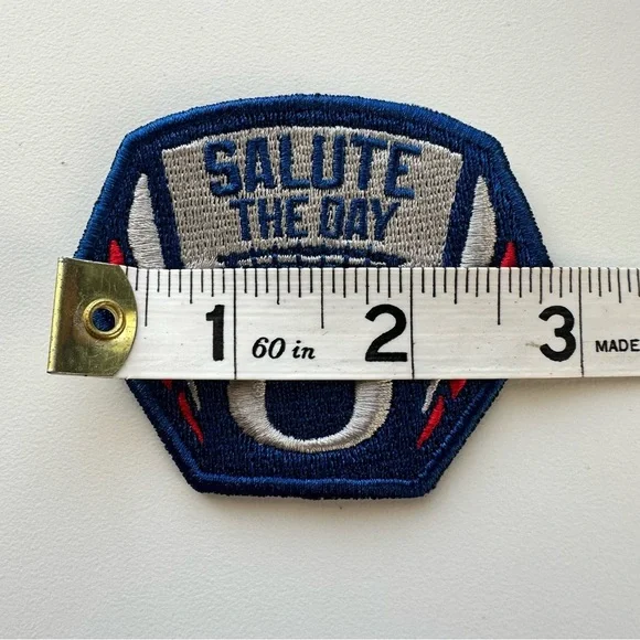 Oregon Ducks Football Salute The Day Military Authentic Hat Patch Blue Gray Red - Picture 8 of 9